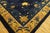 Textile 1920s Blue Navy Floral Deco Antique Chinese Peking Rug Handknotted Wool For Sale - Image 7 of 11