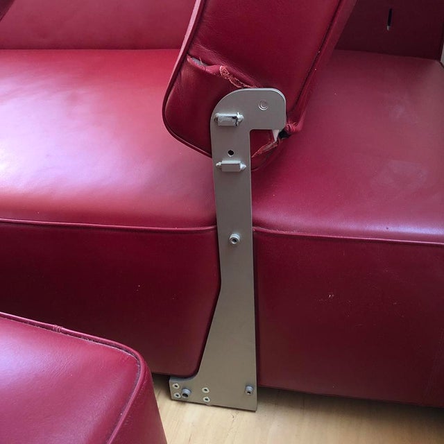 B&b Italia 'Andy' Red Leather Adjustable Sectional, Vintage Early 2000's For Sale - Image 12 of 13