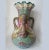 Antique Asian Nippon, Moriage Hand Painted Vase With Poppy Flowers For Sale - Image 4 of 7