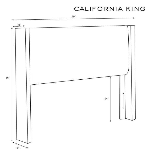 Red from Scalamandre crafted by Cloth & Company Hudson Cal. King Headboard, Black Floral For Sale In Chicago - Image 6 of 7
