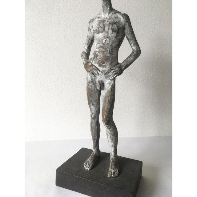 Italian Cast Bronze Man Sculpture by Aron Demetz, 2004 For Sale - Image 6 of 18