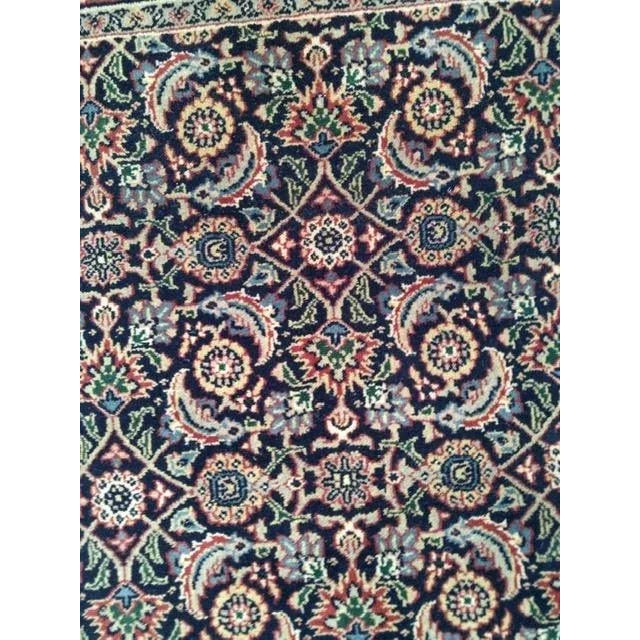 Wool pile genuine hand made very fine Indo Persian Ferahan design runner woven by a master weaver-
