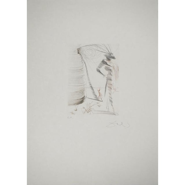 Modern Salvador Dali, Romeo and Juliet, Original Engraving For Sale - Image 3 of 3