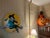 VTG 36" XL Halloween Flying Witch Cardboard Wall Decor Store Display For Sale - Image 10 of 11
