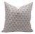 FabDivine Artisan Block Print Throw Pillow Cover 26x26 Inch Thick Linen-Juju Flower For Sale