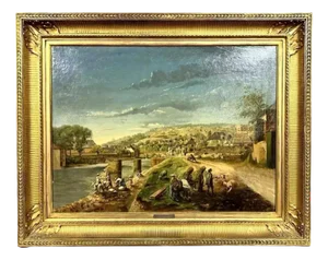 French School Artist, Landscape, Late 19th Century, Oil Painting on Canvas, Framed