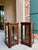 French Pair Antique French Glass Vitrine Display Cabinets Burl Mahogany Mirror C1900 For Sale - Image 3 of 18