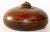 Asian Antique Vintage Asian Red and Black Painted Wooden Round Lidded Box With Metal Ring Handle For Sale - Image 3 of 17