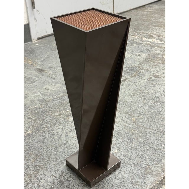 Early 21st Century Gary Hutton Designs Facet 4 Bronze + Swarovski Crystal Pedestal For Sale - Image 5 of 12