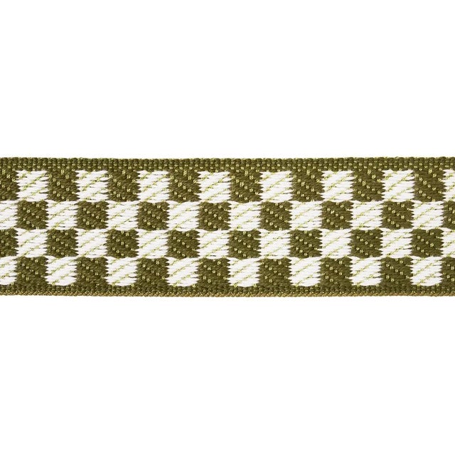 Schumacher Sample - Schumacher Zee Tape Narrow, Olive For Sale - Image 4 of 4