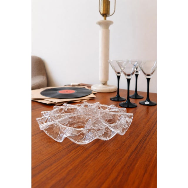 1980s Vintage Glass Candleholder from Muurla, Finland, 1980s For Sale - Image 5 of 6