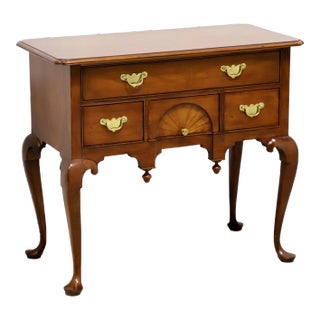 Baker Inlaid Cherry Georgian Style Lowboy Chest For Sale
