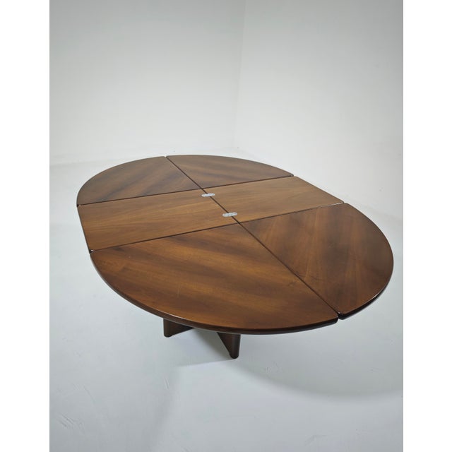 Wood Extendable Wooden Dining Table, 1970s For Sale - Image 7 of 15