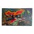 Vintage Mid-Century Expressionist Architectural Pagoda Landscape Painting For Sale