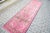 Vintage Faded Pink Hallway Runner For Sale - Image 9 of 11