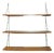 Small Vintage String Shelf in Walnut, 1960s For Sale