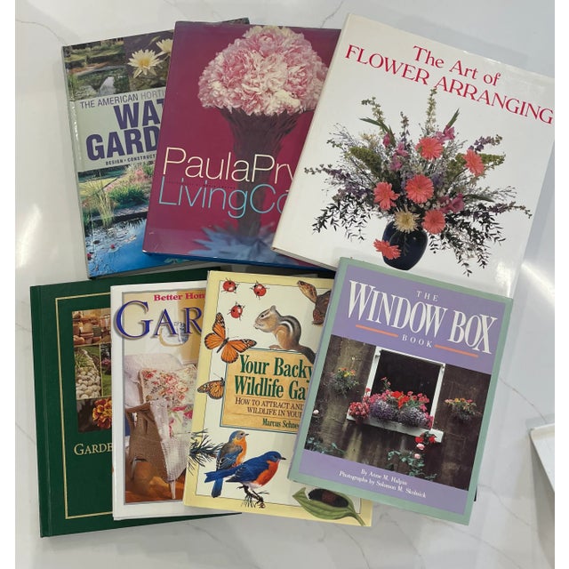 Curated Vintage Garden Library Collection - 7 Classic Gardening & Design Books Elevate your home library with this...