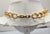 1980s Vintage Signed Napier Goldtone White Enamel Collar Necklace For Sale - Image 5 of 10