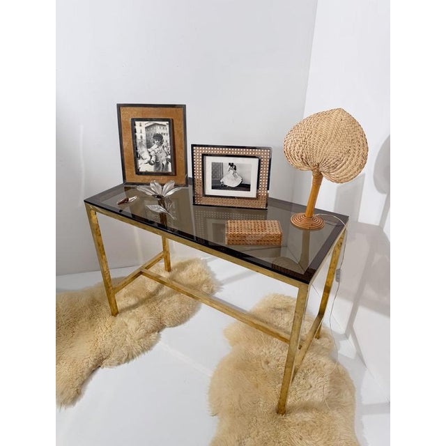 1970s Large Italian Rectangular Picture Frame in Chrome, Acrylic Glass and Cork, 1970s For Sale - Image 5 of 18