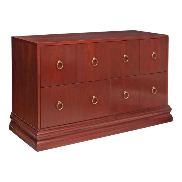 Modern Mahogany Dresser or Credenza For Sale