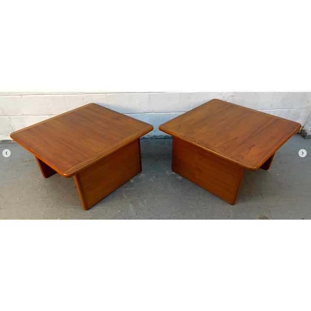 Vintage Danish Teak End Tables by Vildbjerg Møbelfabrik For Sale - Image 4 of 16