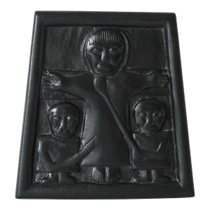 Vintage Celtic Folk Art Decorative Wall Plaque - Jesus