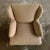Textile Mid Century Style Toast Wingback Chair For Sale - Image 7 of 13