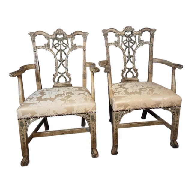 1990s Pair of Hickory Armchairs For Sale