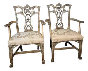 1990s Pair of Hickory Armchairs