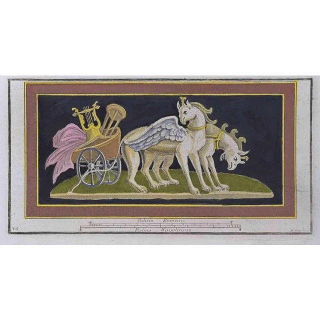 Fresco from antiquities of herculaneum is an etching realized by fernando strina the etching belongs to the print suite...