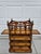 Brown Walnut and Leather Canterbury or Magazine Book or Music Rack by Jonathan Charles For Sale - Image 8 of 12