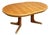 Scandinavian Extendable Oval Dining Table For Sale
