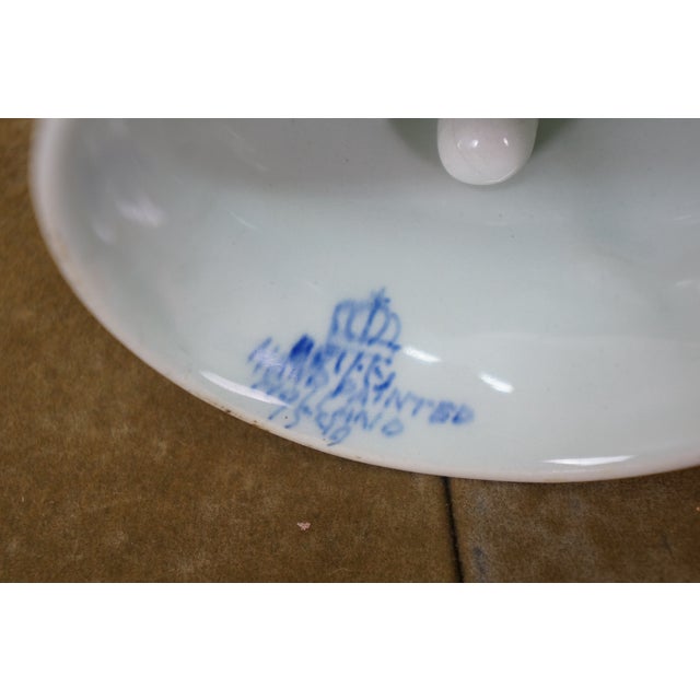 Blue Dutch Delft Blue Floral Chamberstick Candle Holders & Windmill Butler Service Bell For Sale - Image 8 of 17