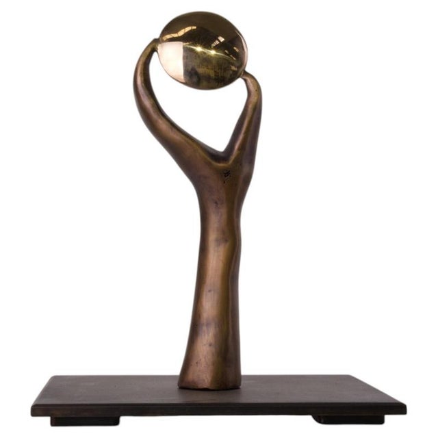 Metal Eye of Perception Bronze Sculpture by Splady Art Studios For Sale - Image 7 of 7