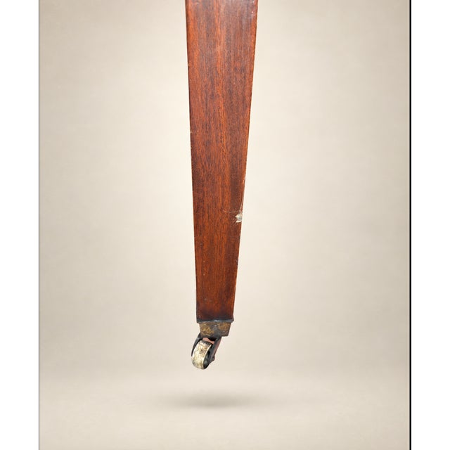 Flame Mahagony "Carlton" Edwardian Desk 1920's For Sale - Image 10 of 15