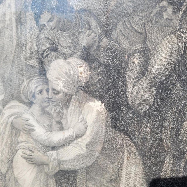 Mather Brown, Departure of Tippuos Sons from Zenana, Engraving, Framed For Sale - Image 13 of 17