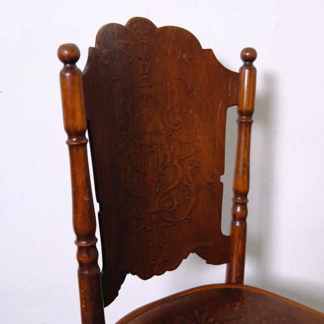 Antique Chair in Bent Beech Wood from Jacob & Josef Kohn, 1890s For Sale - Image 3 of 18