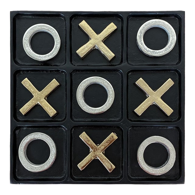 Metal Tic Tac Toe Set For Sale