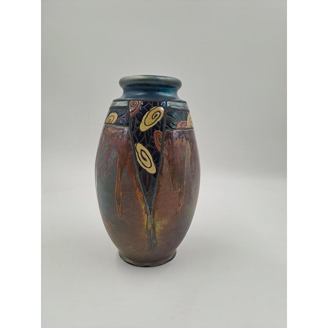 Art Deco Vase by Be Jean Barol, France,1910s1920s For Sale - Image 3 of 12
