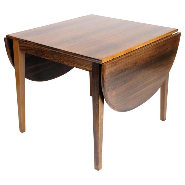 Danish Dining Table with Flaps in Rosewood, 1960s For Sale - Image 17 of 17
