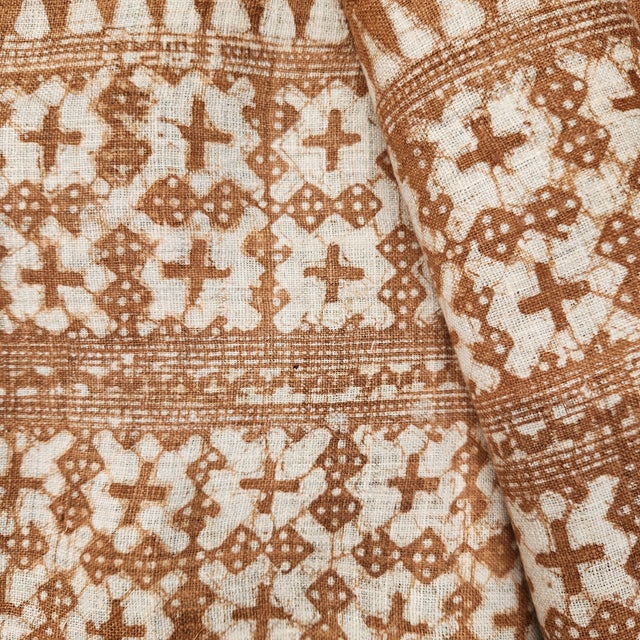 A whole roll of hand spun, hand woven and hand batiked textile from Vietnam. Each roll took 1 week to produce. Formally a...