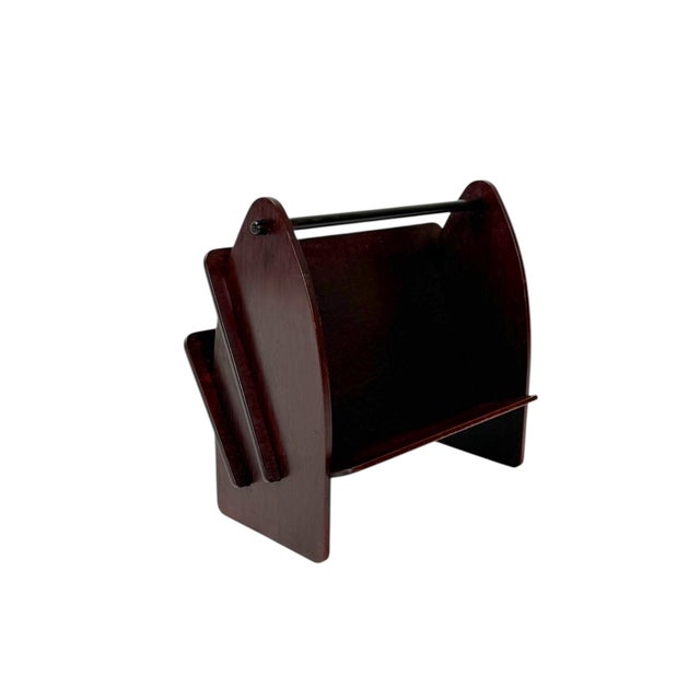 Art Deco Amsterdamse School Magazine Rack from Paul Bromberg, 1920s For Sale - Image 11 of 12