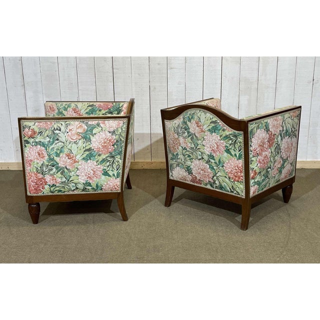 Art Deco Mahogany Armchairs, 1930s, Set of 2 For Sale - Image 12 of 18