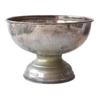 Mid 20th Century Japanese Nickel Silver Beverage Cooler For Sale