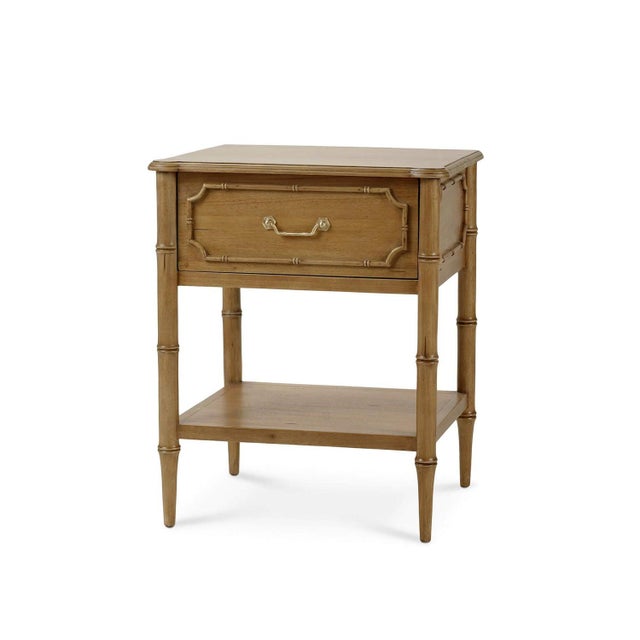 The end table adds classic glamour and a touch of tropical style to your bedroom or living space. It is made of solid...
