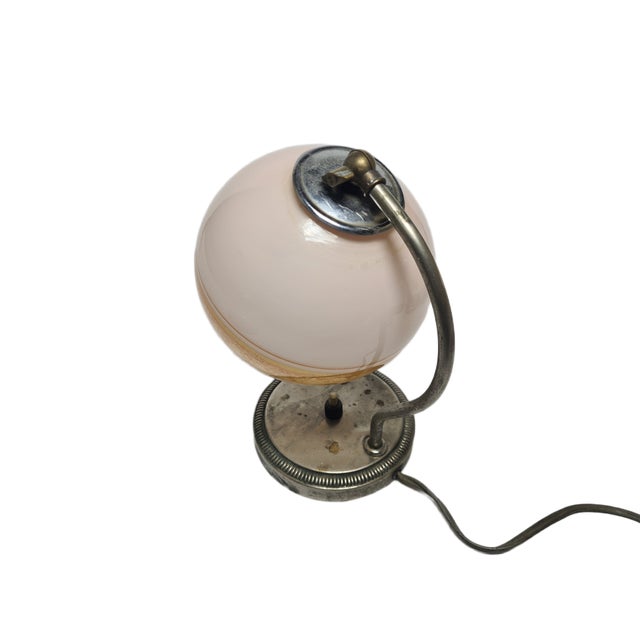 1950s Art Deco Bedside Lamp, Belgium, 1950s For Sale - Image 5 of 14