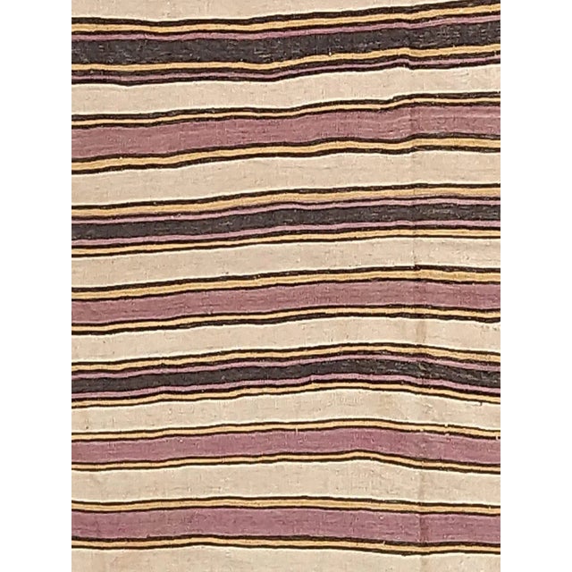 Wool , genuine hand made very fine antique North east Persian Kilim-