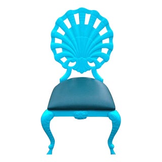Vintage Venetian Shell Back Grotto Chair For Sale