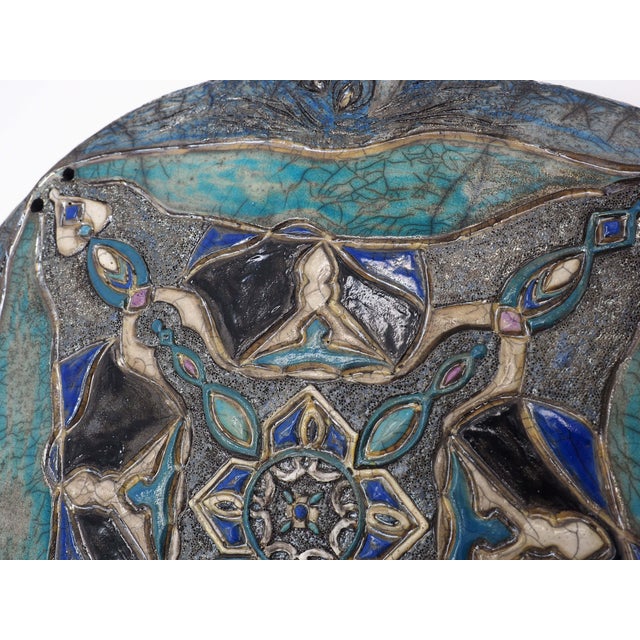Early 21st Century Raku Ceramic Wall Sculpture an Essential Look by Stefania Zoppellaro, 2022 For Sale - Image 5 of 6