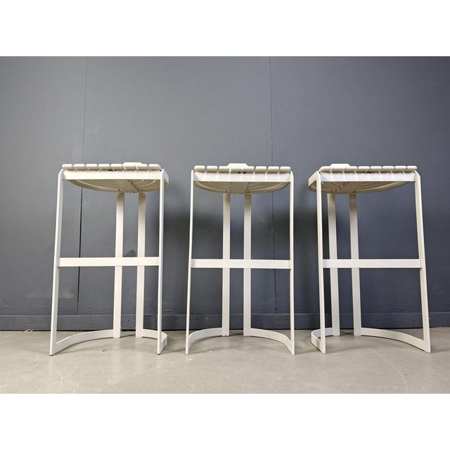 Vintage Bar Stools from Allmilmö, 1980s, Set of 3 For Sale - Image 10 of 14